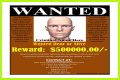 Fake name on a wanted poster